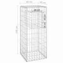 gabionkurve 2 stk. 40x40x100 cm jern