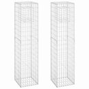 gabionkurve 2 stk. 40x40x180 cm jern