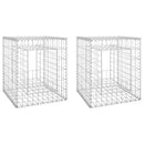 gabionkurve 2 stk. 50x50x60 cm jern
