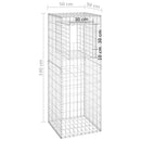 gabionkurv 50x50x140 cm jern