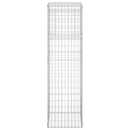 gabionkurve 2 stk. 50x50x180 cm jern