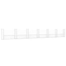 gabionkurv med 7 stolper 740x20x100 cm U-facon jern
