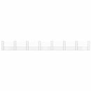 gabionkurv med 8 stolper 860x20x100 cm U-facon jern