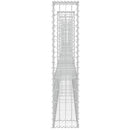 gabionkurv med 8 stolper 860x20x100 cm U-facon jern