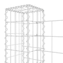 gabionkurv med 8 stolper 860x20x100 cm U-facon jern