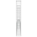 gabionkurv med 3 stolper 260x20x150 cm U-facon jern