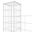 gabionkurv med 6 stolper 620x20x150 cm U-facon jern