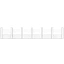 gabionkurv med 7 stolper 740x20x150 cm U-facon jern