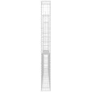 gabionkurv med 3 stolper 260x20x200 cm U-facon jern