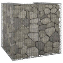 gabionvæg til affaldsspand 110x100x110 cm galvaniseret stål