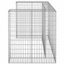 gabionvæg til affaldsspand 180x100x110 cm galvaniseret stål