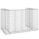 gabionvæg til affaldsspand 180x100x110 cm galvaniseret stål