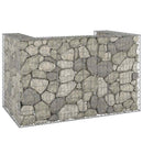gabionvæg til affaldsspand 180x100x110 cm galvaniseret stål