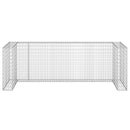 gabionvæg til affaldsspand 325x100x110 cm galvaniseret stål