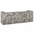 gabionvæg til affaldsspand 325x100x110 cm galvaniseret stål