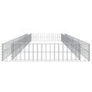 gabion-højbed 400x100x20 cm galvaniseret stål
