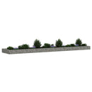 gabion-højbed 500x100x20 cm galvaniseret stål