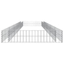 gabion-højbed 500x100x20 cm galvaniseret stål