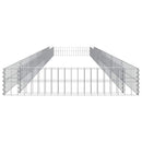 gabion-højbed 600x100x20 cm galvaniseret stål