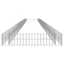 gabion-højbed 1000x100x20 cm galvaniseret stål