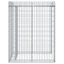 gabionvæg til skraldespand 110x91x120 cm galvaniseret jern