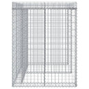 gabionvæg til skraldespand 192x91x120 cm galvaniseret jern