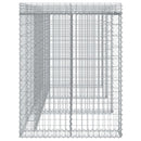 gabionvæg til skraldespand 270x91x120 cm galvaniseret jern