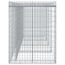 gabionvæg til skraldespand 350x91x120 cm galvaniseret jern