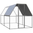 udendørs hønsegård 2x4x2 m galvaniseret stål