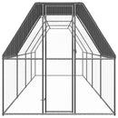 udendørs hønsegård 2x8x2 m galvaniseret stål