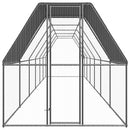 udendørs hønsegård 2x12x2 cm galvaniseret stål