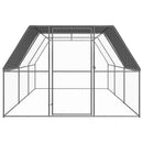 udendørs hønsegård 3x6x2 m galvaniseret stål
