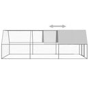 udendørs hønsegård 3x6x2 m galvaniseret stål
