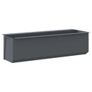 blomsterkasser til Euro-paller 12 stk. 36x13,5x9,5 cm PP grå