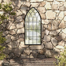 havespejl 100x45 cm jern sort