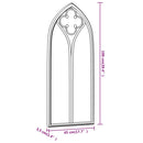 havespejl 100x45 cm jern sandfarvet