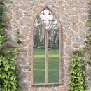 havespejl 100x45 cm jern sandfarvet