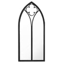 havespejl 100x45 cm jern sort
