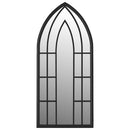 havespejl 100x45 cm jern sort