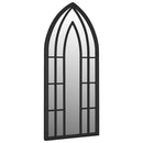 havespejl 100x45 cm jern sort