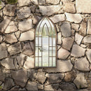 havespejl 70x30 cm jern sandfarvet