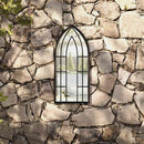 havespejl 70x30 cm jern sort