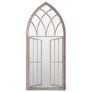 havespejl 100x45 cm jern sandfarvet