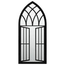 havespejl 100x45 cm jern sort