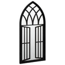 havespejl 100x45 cm jern sort