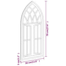 havespejl 70x30 cm jern sort