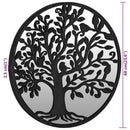havespejl 60x2,5 cm rundt jern sort