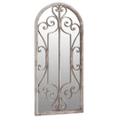 havespejl 100x45 cm jern sandfarvet