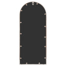 havespejl 100x45 cm jern sandfarvet