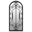 havespejl 100x45 cm jern sort